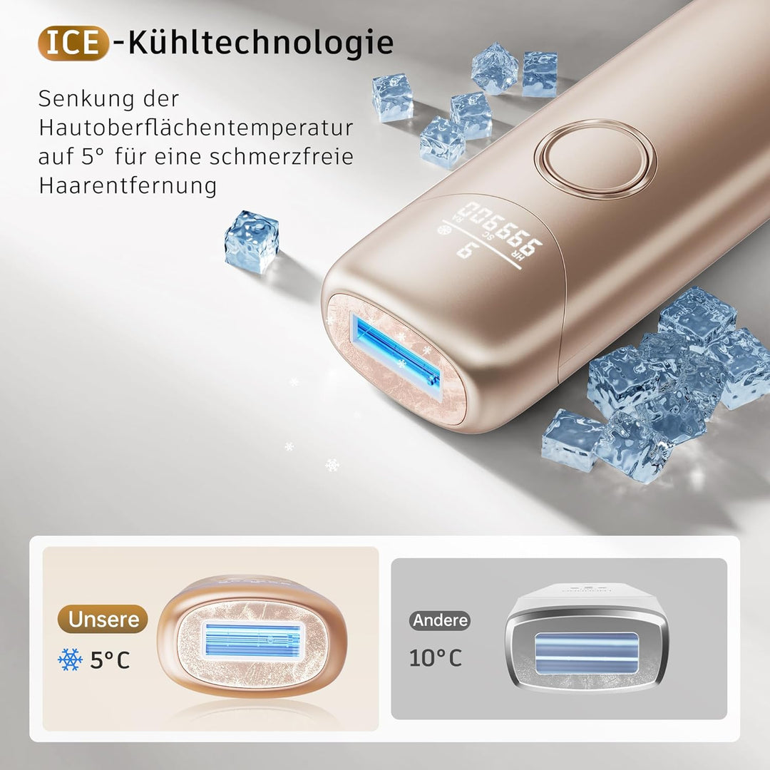 Oupseen 3in1 IPL epilator with cooling function | 9 intensity levels