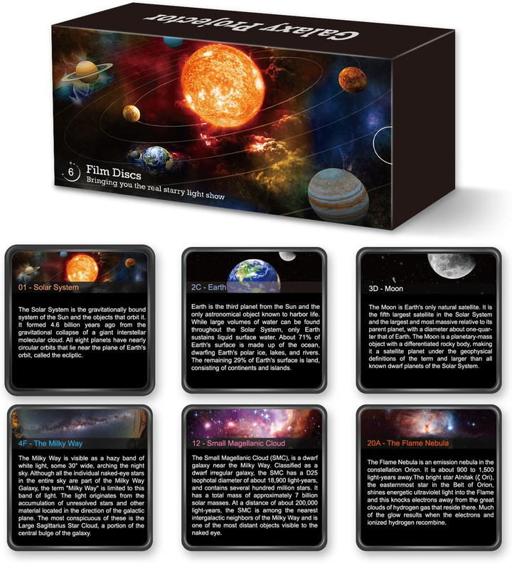 Űrhajós stílusú galaxis projektor | Gyermekeknek szóló otthoni planetárium