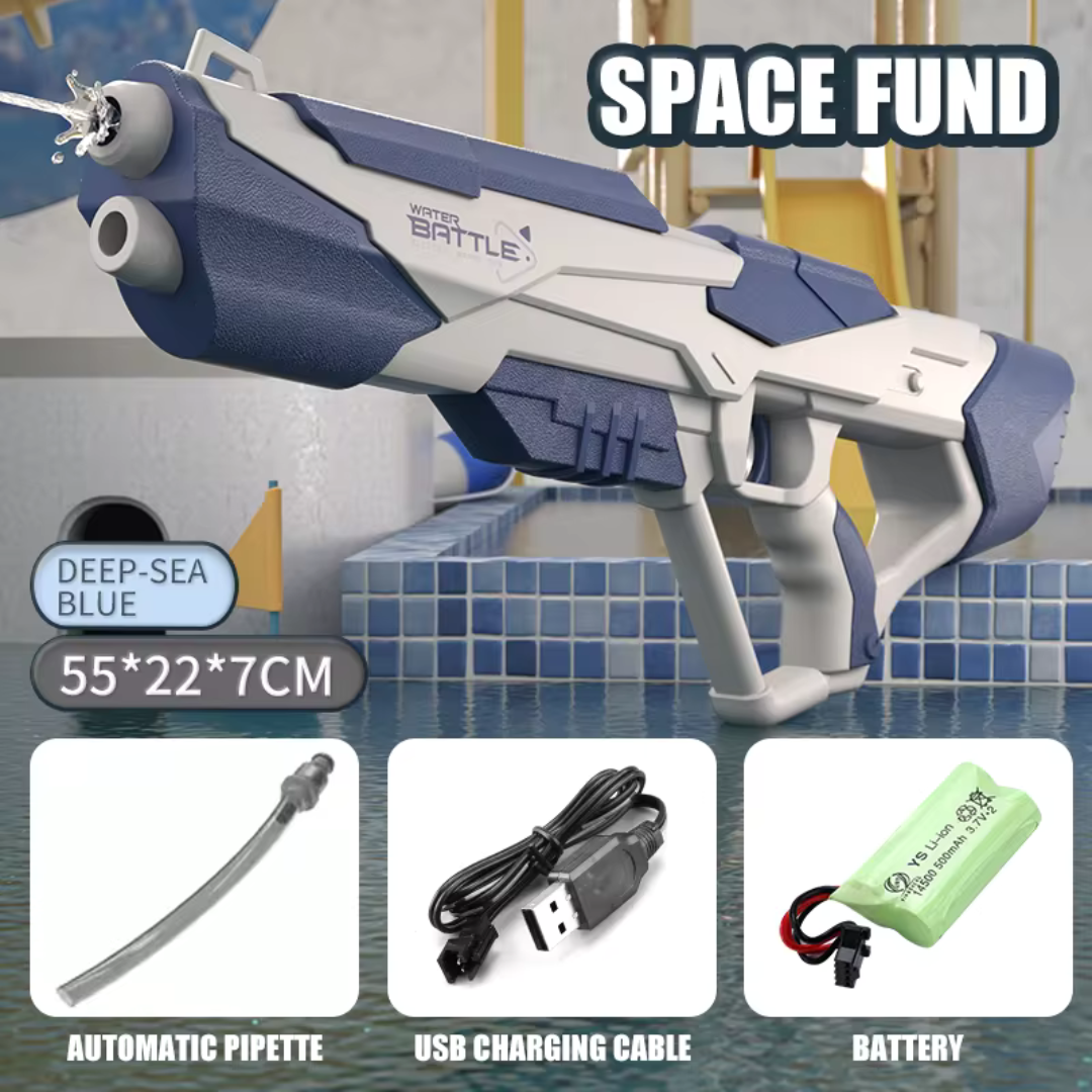 Space Electric Water Gun BATTLE | Up to 10 m range and a magazine with a large volume