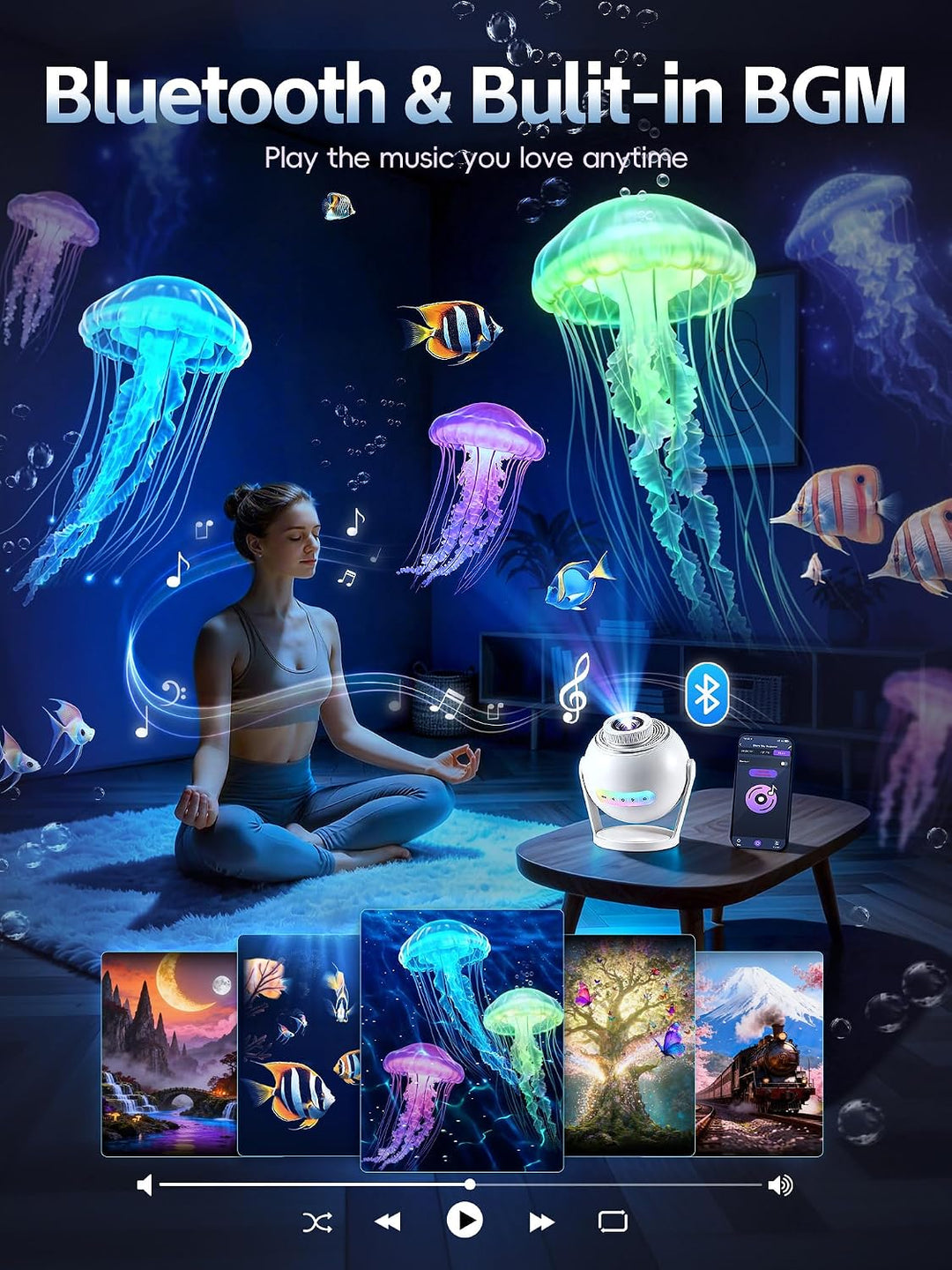 Nanxin SK19 PRO – dynamický projektor galaxie s aplikací Smart Life