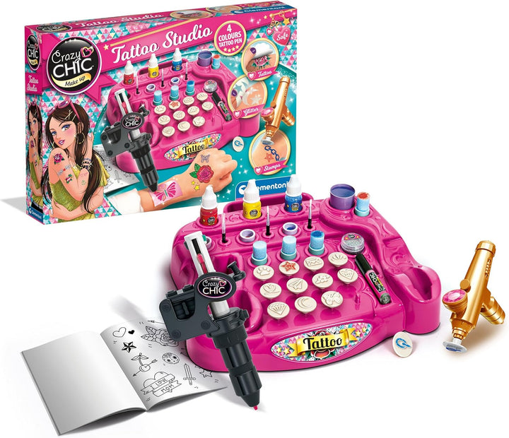 Clementoni Crazy Chic tattoo studio for kids