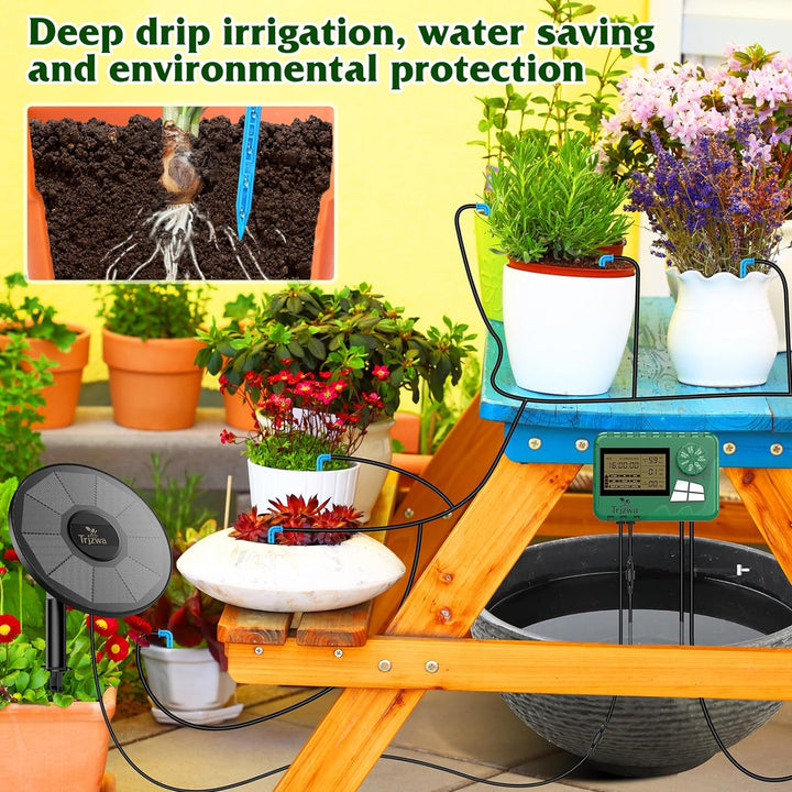 Solar Irrigation System | Automatic drip irrigation for 15 plants