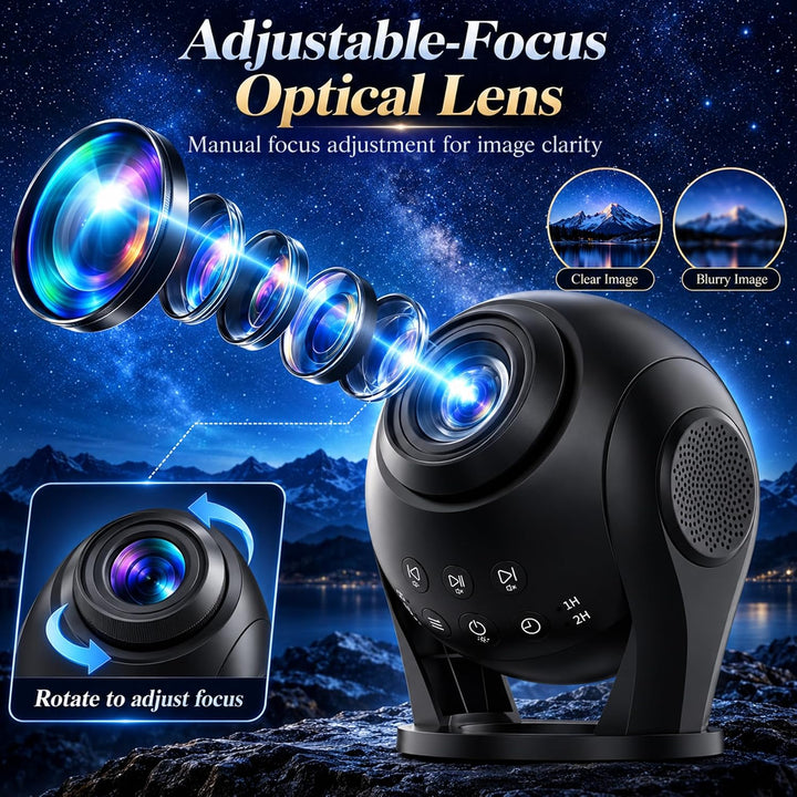 Bolong Dynamic Galaxy Projector BL‑VP03 – 100 built-in scenes, sound and remote control