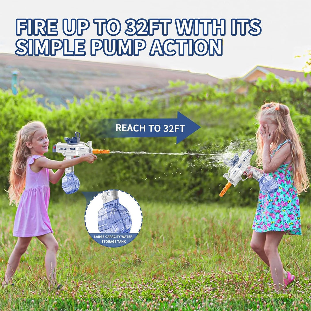 UZI-SMG Electric Water Gun for Kids | With long range and double magazine