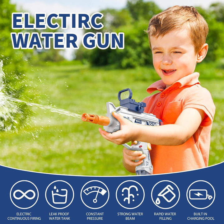 UZI-SMG Electric Water Gun for Kids | With long range and double magazine