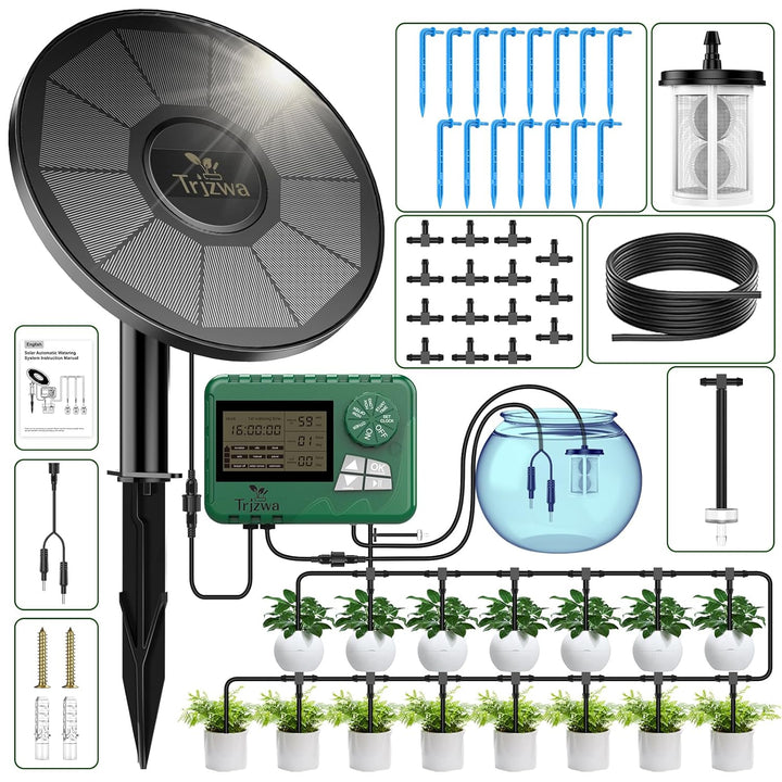 Solar Irrigation System | Automatic drip irrigation for 15 plants