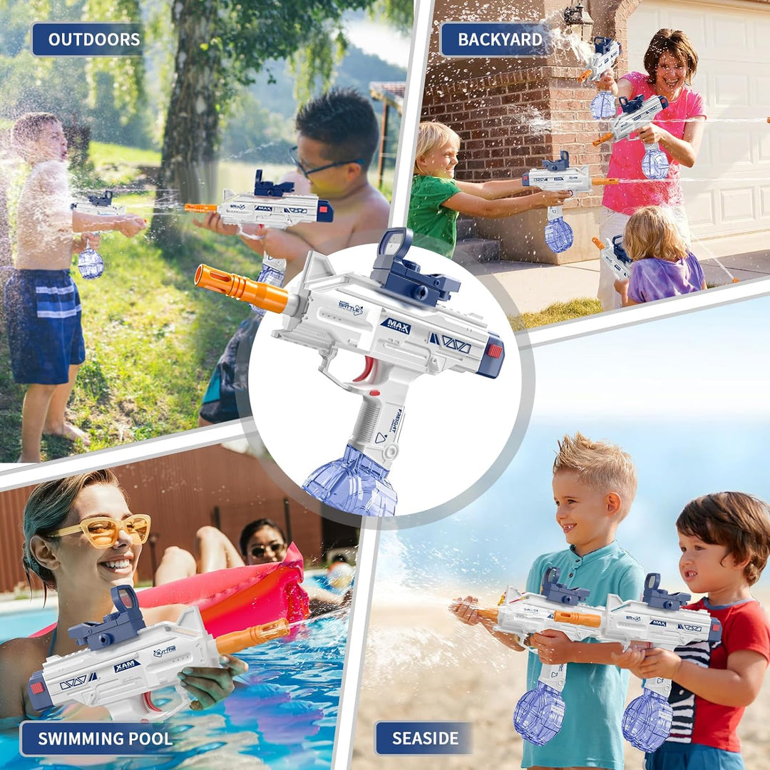 UZI-SMG Electric Water Gun for Kids | With long range and double magazine