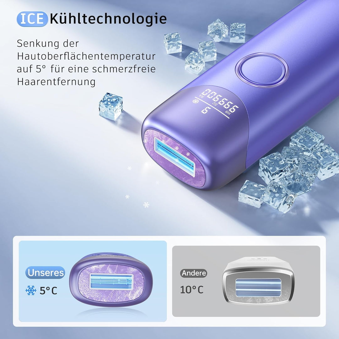 Oupseen 3in1 IPL epilator with cooling function | 9 intensity levels