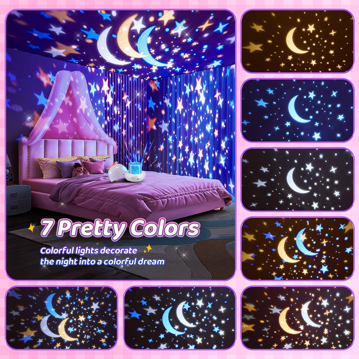 Children's night sky projector with fairy tale themes