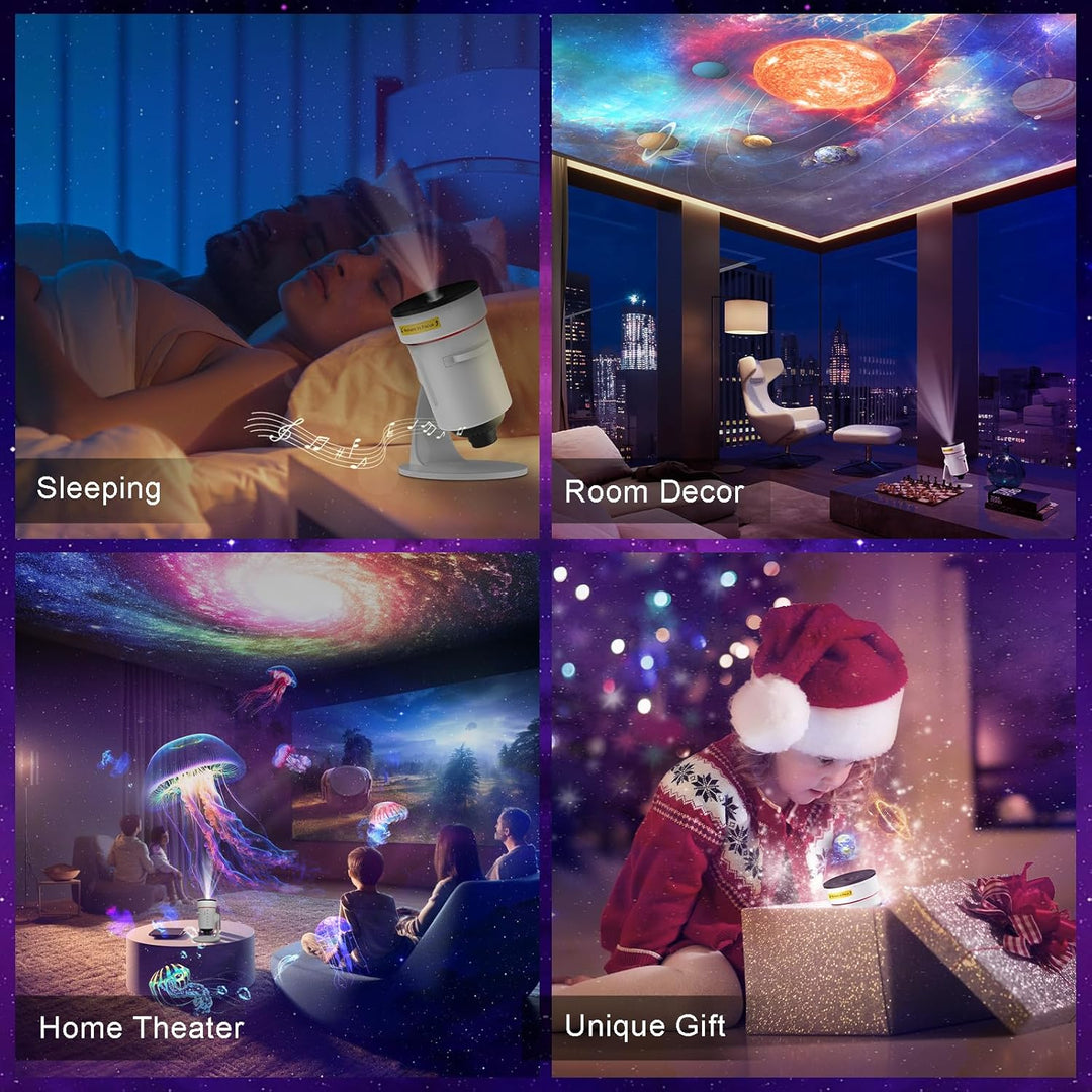 Galaxy Projector 8th Generation - 10 cartridges with 4K quality images