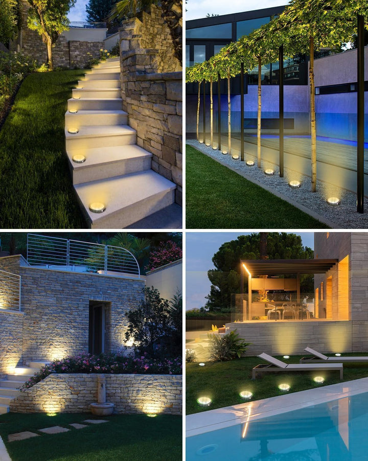 Solar LED garden lights 