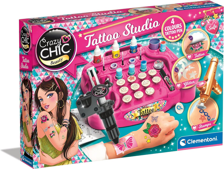 Clementoni Crazy Chic tattoo studio for kids