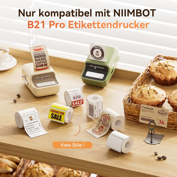 Niimbot náhradní dvoubarevné štítky pro tiskárnu B21 Pro