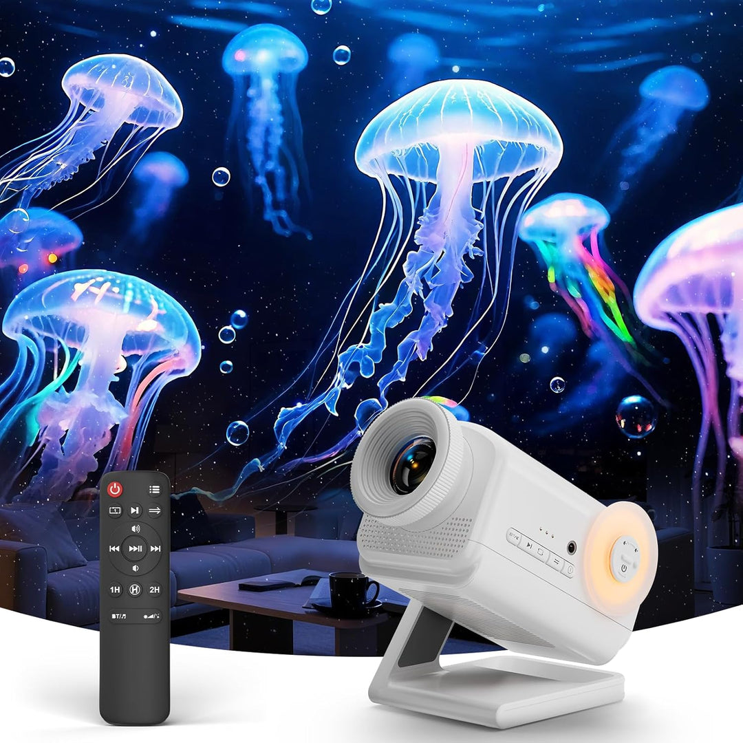 Holographic 3D Projector - 60 Dynamic Scenes, Bluetooth Speaker, Remote Control, Night Light