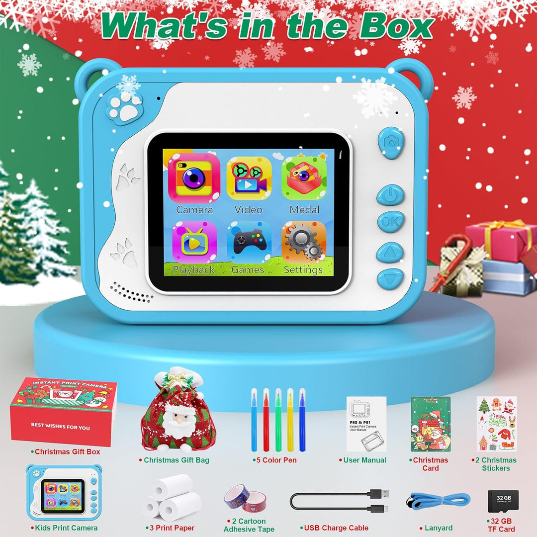 Uleway Kids Instant Camera with Instant Print