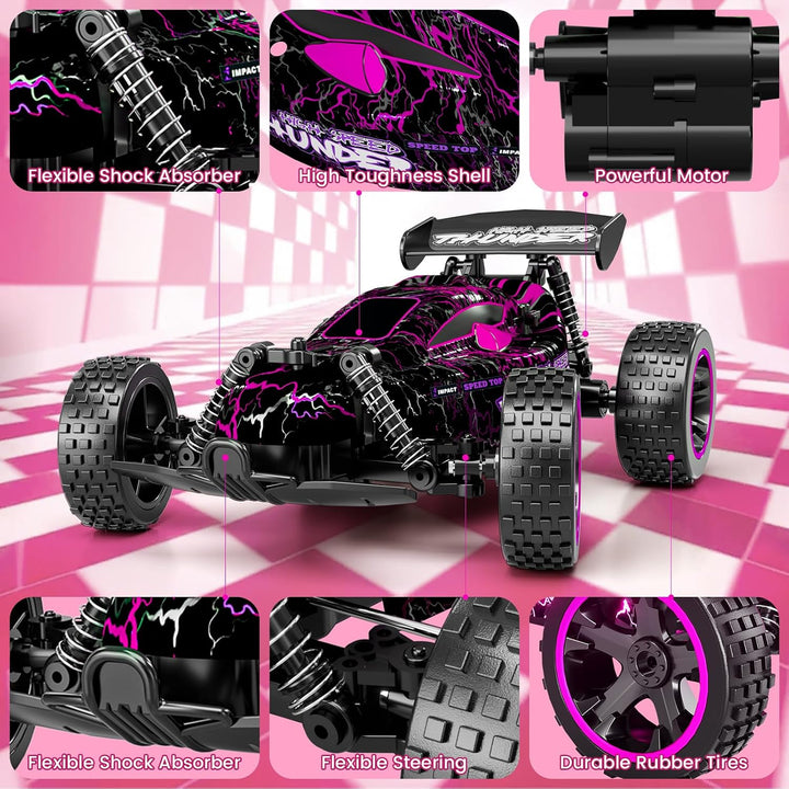 Tecnock RC závodní buggy 1:18 – s LED osvětlením a rychlost až 20 km/h