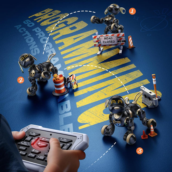 Ruko 18011 Inteligentní robotický pes s LED výrazy a dálkovým ovládáním