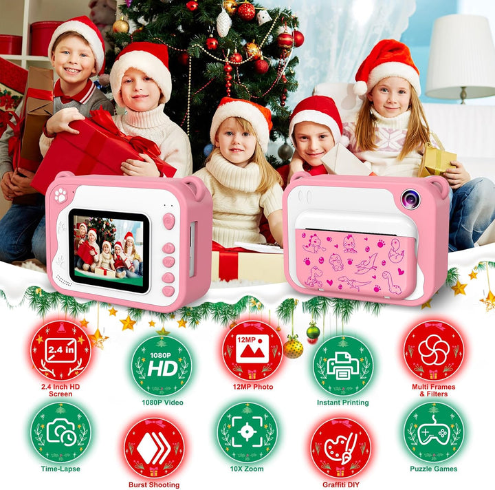 Uleway Kids Instant Camera with Instant Print