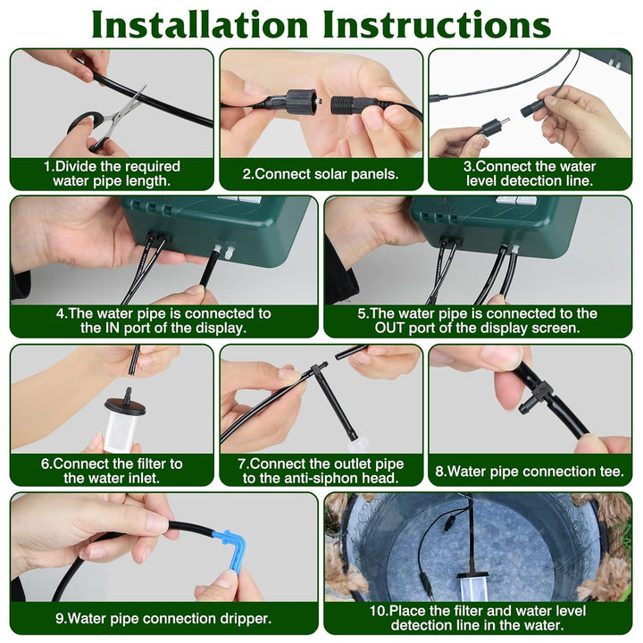 Solar Irrigation System | Automatic drip irrigation for 15 plants