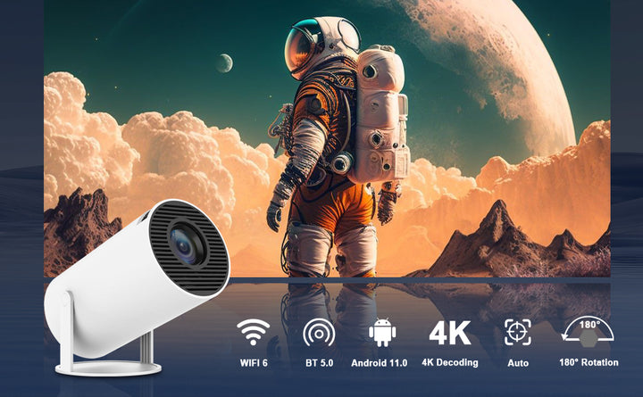 Mini projektor HD minőségű vetítéssel és Wi-Fi kapcsolattal