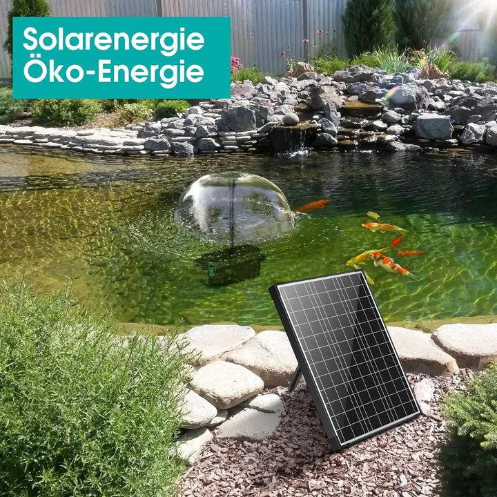 Solární jezírkový filtr s čerpadlem FA201 - 20 W panel, průtok 1200 l/h, biologická filtrace