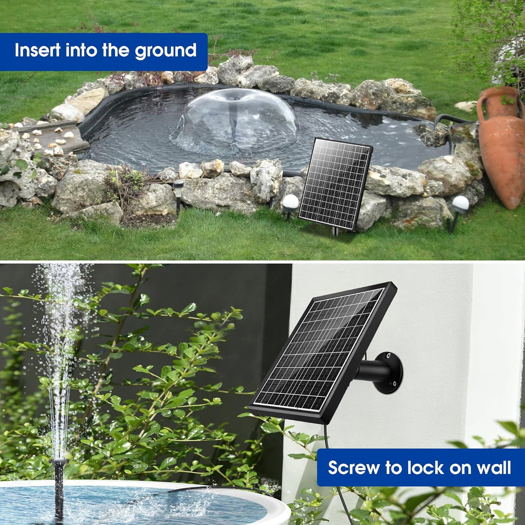 Solární jezírkový filtr s čerpadlem FA201 - 20 W panel, průtok 1200 l/h, biologická filtrace
