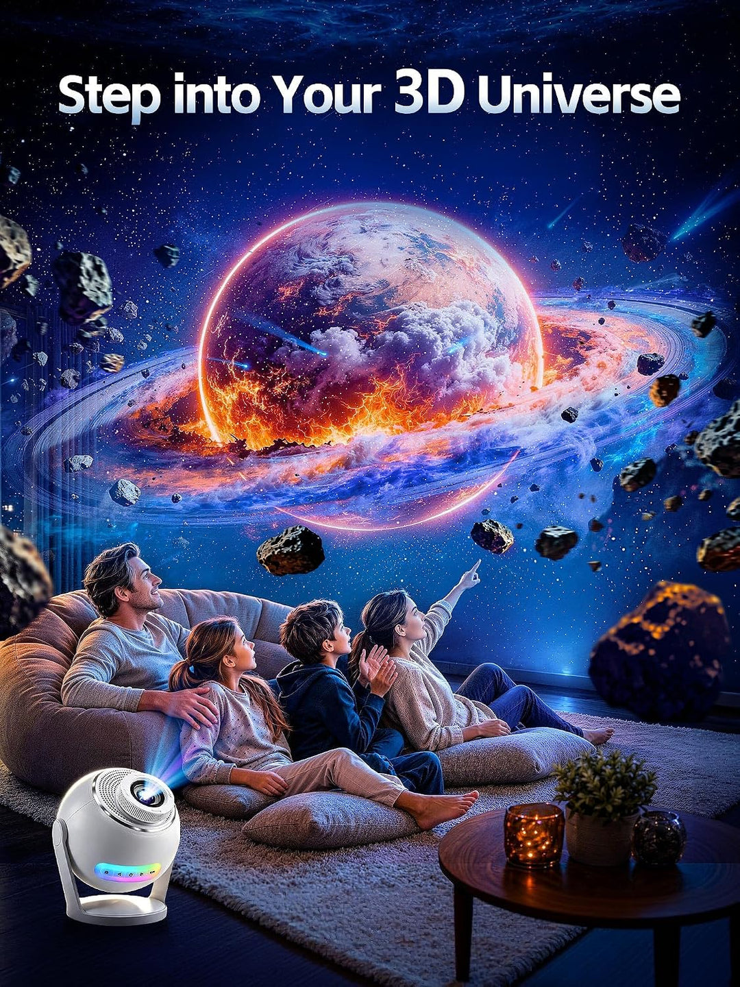 Nanxin SK19 PRO – dynamický projektor galaxie s aplikací Smart Life