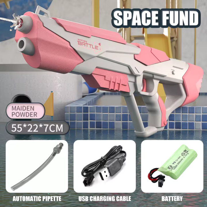 Space Electric Water Gun BATTLE | Up to 10 m range and a magazine with a large volume