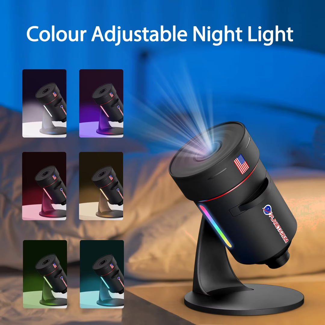 Galaxy Projector with Meteorite Function (8th Generation) - 10 Cartridges with 4K Quality Images