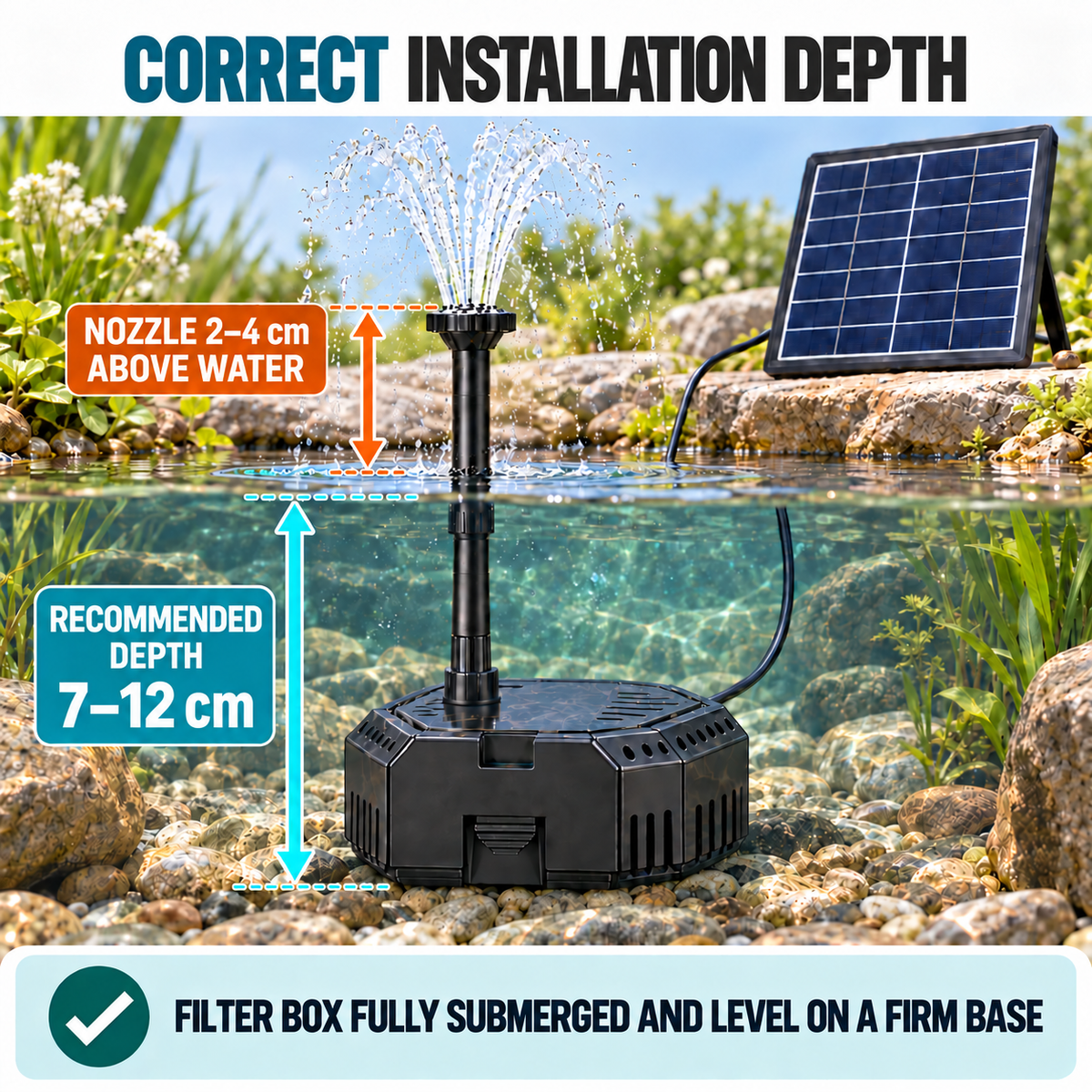 Správná instalace filtru