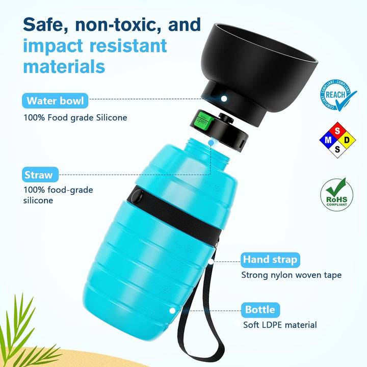 Travel bottle for dogs | Portable dog drinker