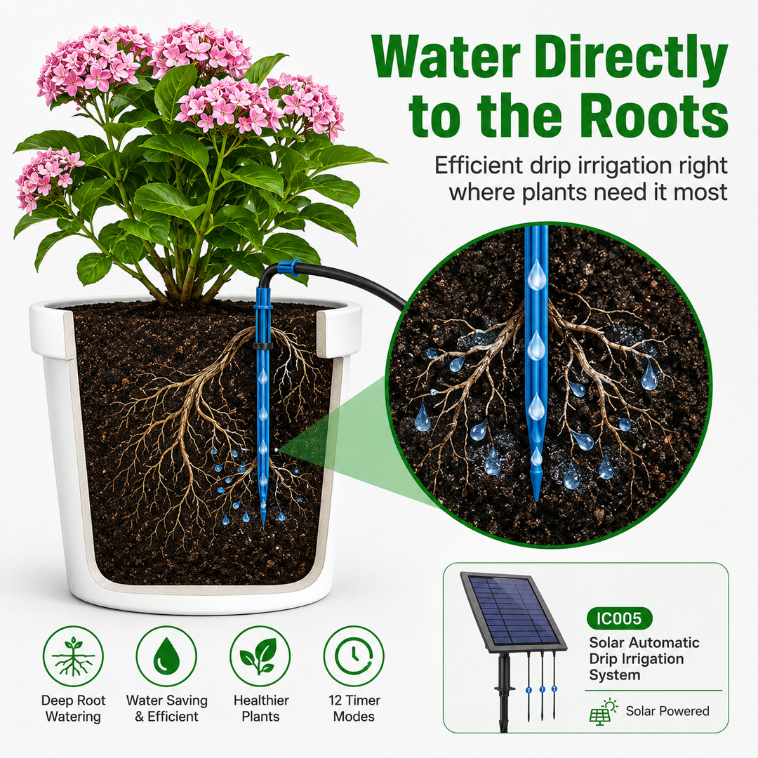 Solární zavlažovací systém Fapiere IC005 pro 20 rostlin s časovačem