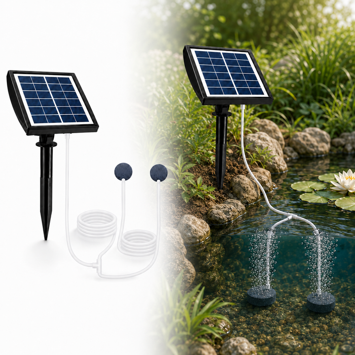 Fapiere Solar Pond Aerator AP211 – 2200 mAh battery, 2 operating modes, 2 W