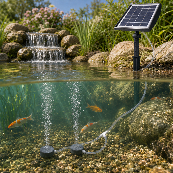 Fapiere Solar Pond Aerator AP211 – 2200 mAh battery, 2 operating modes, 2 W