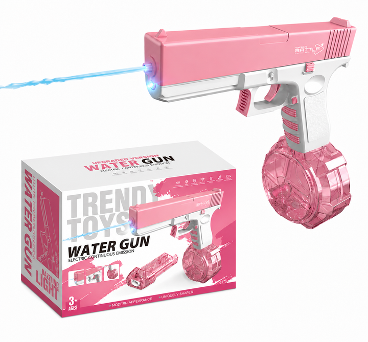 GLOCK Elektrische Wasserpistole für Kinder | Langer Schussbereich, 2 Magazine, automatisches Schießen