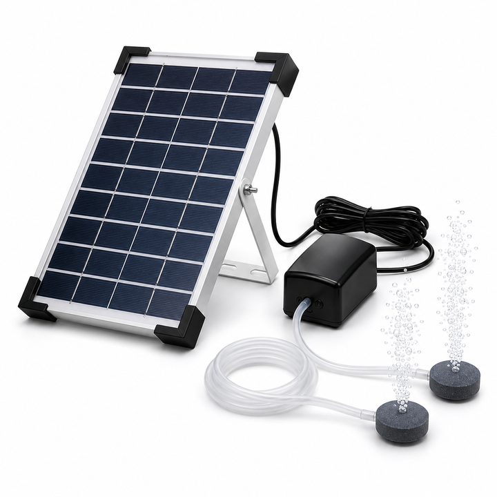 Fapiere Solar Pond Aerator AP206 - 2400 mAh Battery, 2 Modes, 5 W