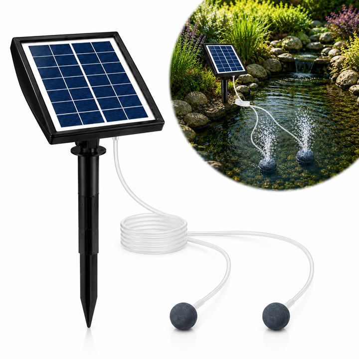 Fapiere Solar Pond Aerator AP211 – 2200 mAh battery, 2 operating modes, 2 W