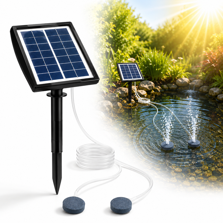 Fapiere Solar Pond Aerator AP211 – 2200 mAh battery, 2 operating modes, 2 W