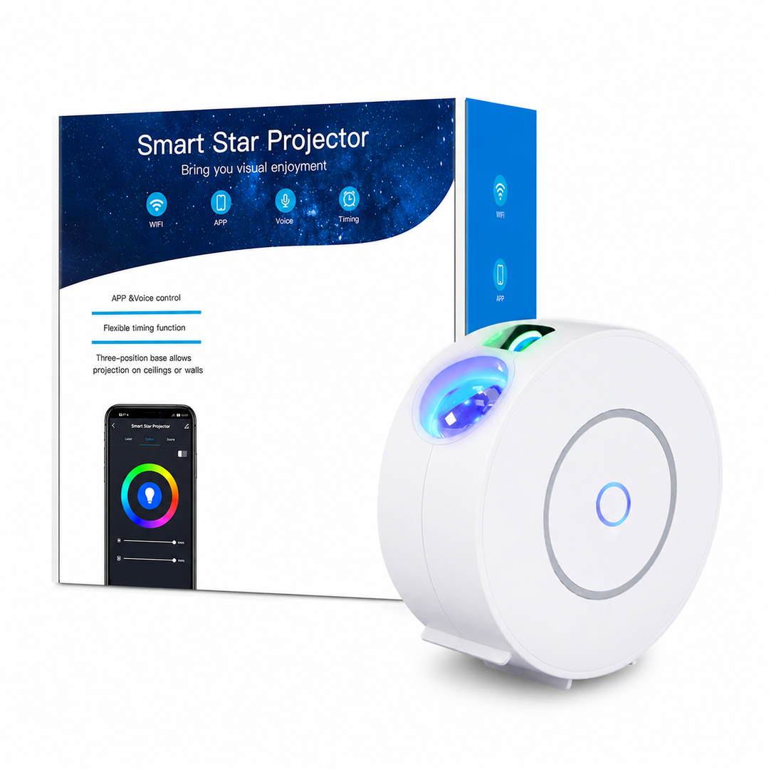 Night sky projector with Wi-Fi connection and mobile app