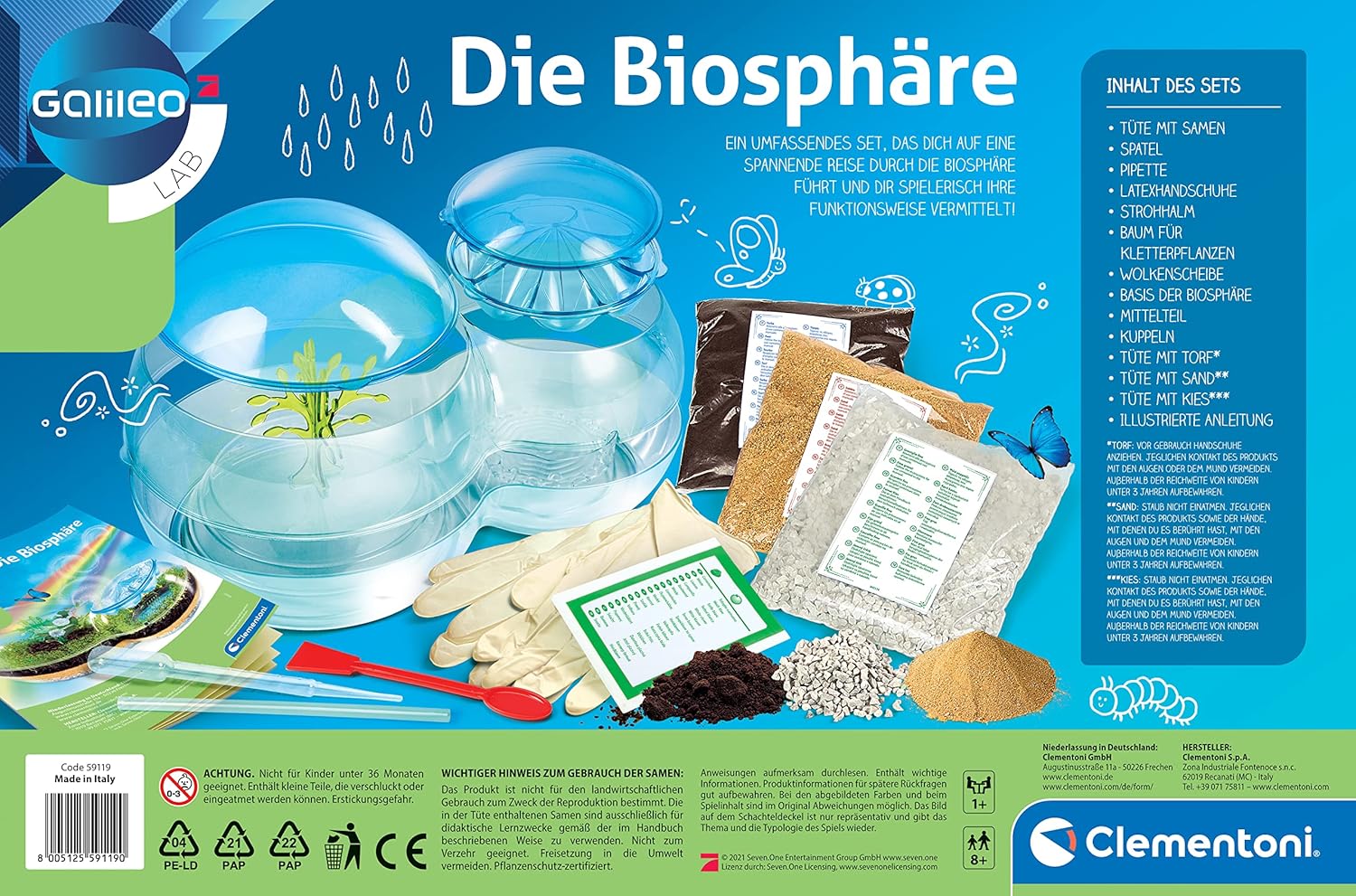 Clementoni Biosphere | Interactive science kit for kids – NaDárky.cz