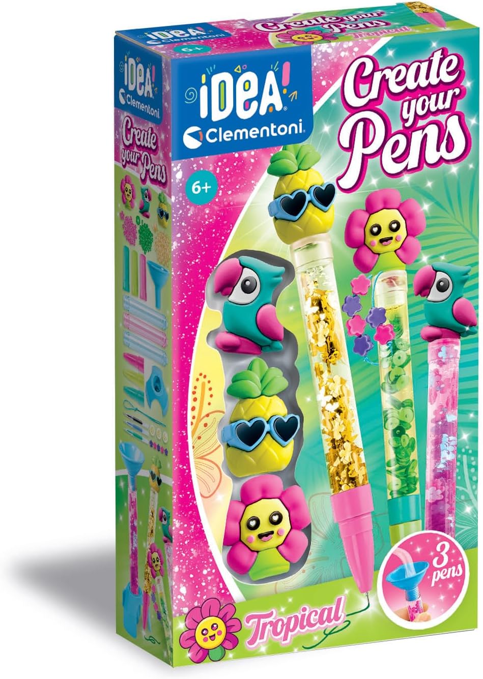 Clementoni IDEA Kreativní sada na výrobu propisek - Tropical