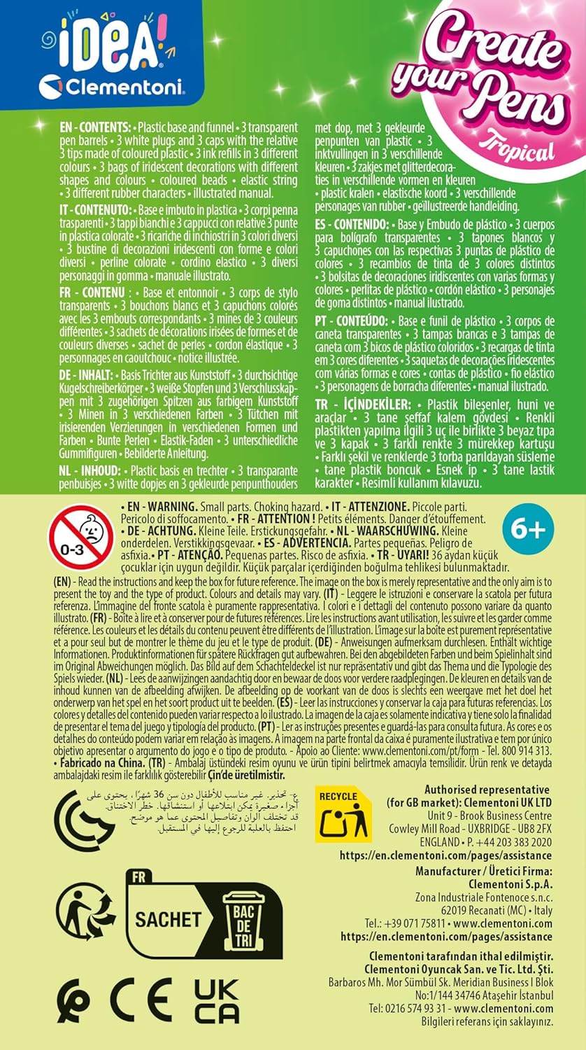 Clementoni IDEA Kreativní sada na výrobu propisek - Tropical