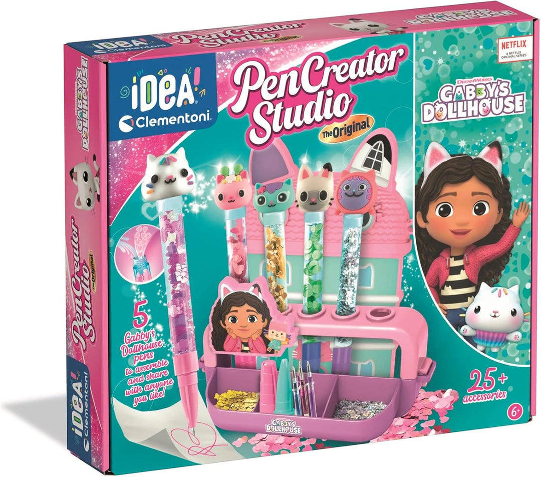 Clementoni Idea My Pen Studio Gabby’s Dollhouse – kreativní sada na výrobu 5 per