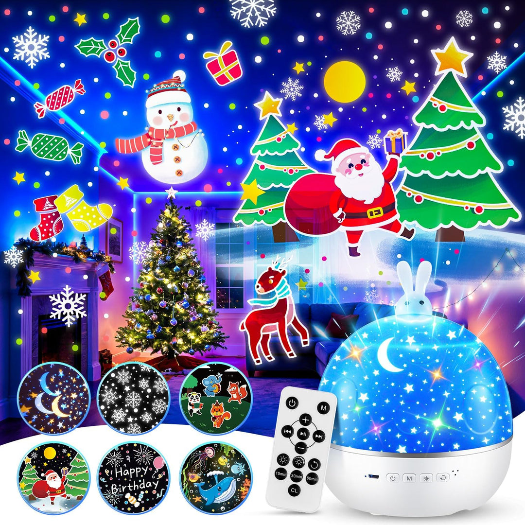 Dětský hvězdný projektor s pohádkovými příběhy