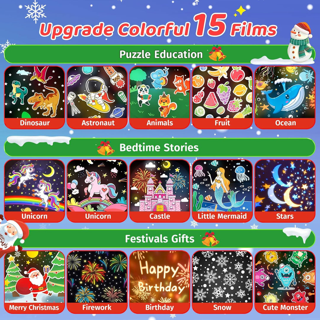 Dětský hvězdný projektor s pohádkovými příběhy