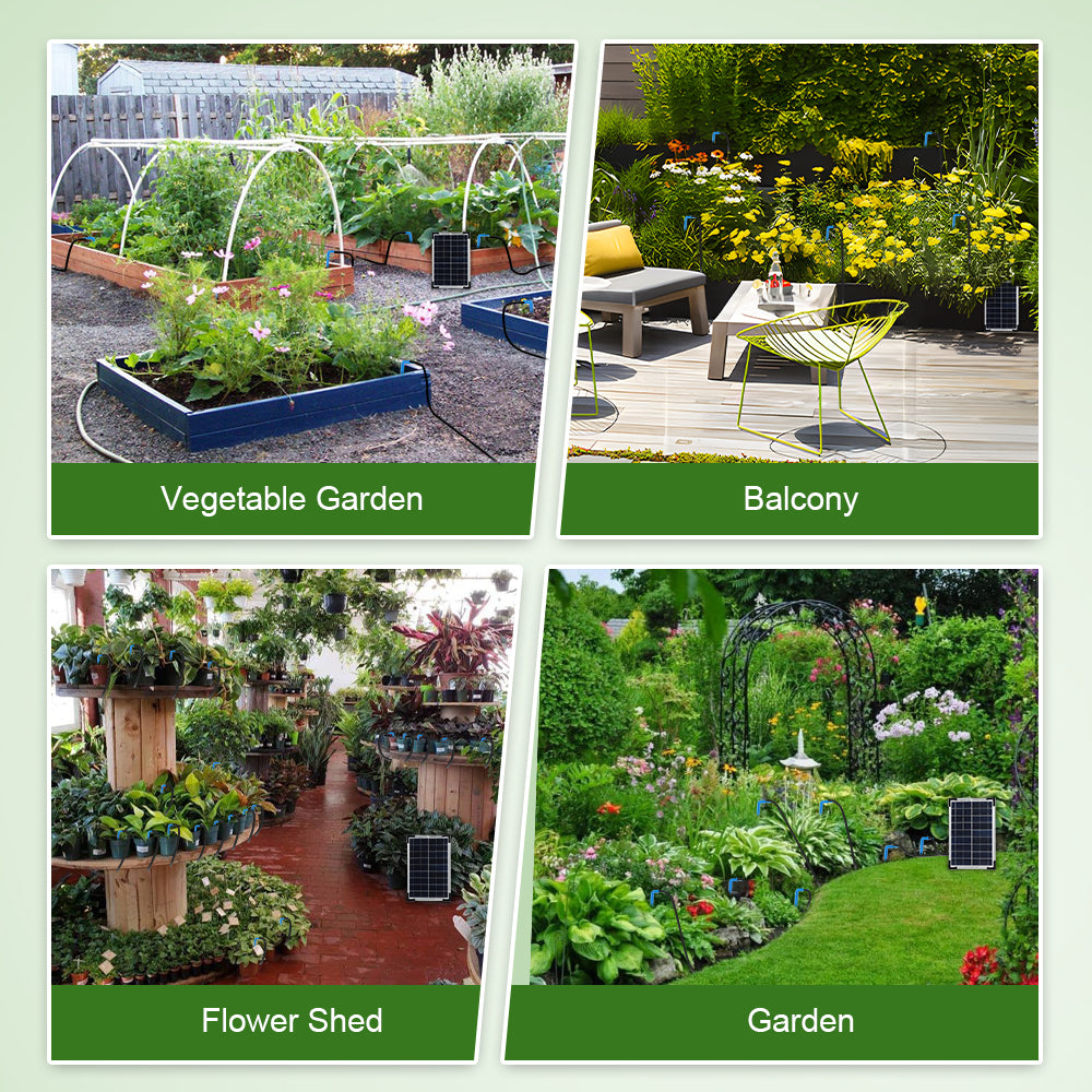 Fapiere Solární zavlažovací systém IC009 – automatická kapková závlaha pro 30 rostlin