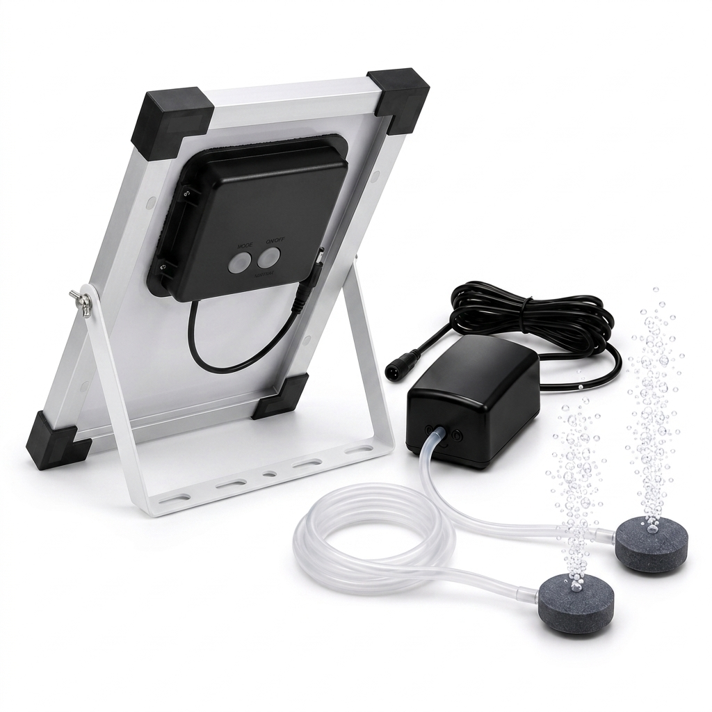 Fapiere Solar Pond Aerator AP206 - 2400 mAh Battery, 2 Modes, 5 W