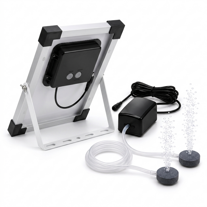 Fapiere Solar Pond Aerator AP206 - 2400 mAh Battery, 2 Modes, 5 W