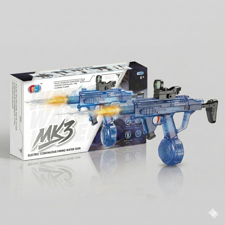 Electric water gun MK3 - range 8-10 m, 270 ml magazine, 800 mAh battery