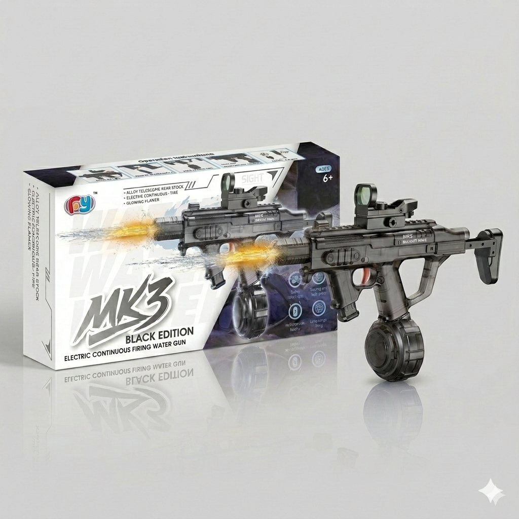 Electric water gun MK3 - range 8-10 m, 270 ml magazine, 800 mAh battery